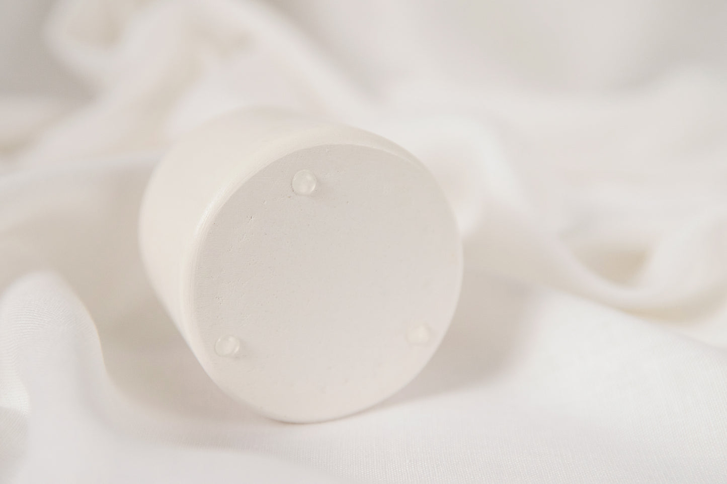 Cone Scented Candle in Handmade Gypsum Jar, Coconut Wax Candle with Cotton Wick
