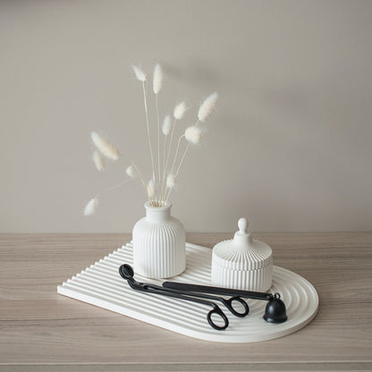 Elegant Candle Care Set - Wick Trimmer and Candle Snuffer, Black Stainless Steel