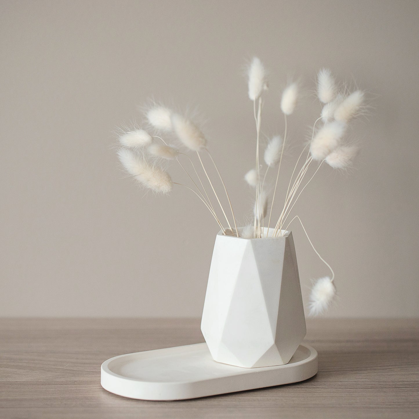 Diamond Shape Vase for Dry Flowers - Flower Pot Home Decor, Housewarming Gift
