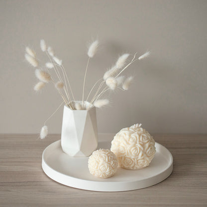 Diamond Shape Vase for Dry Flowers - Flower Pot Home Decor, Housewarming Gift