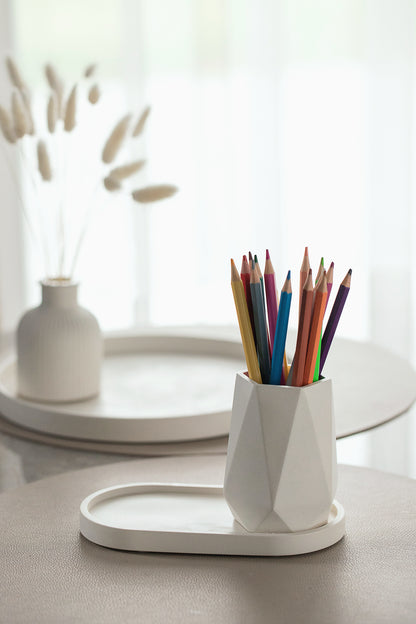 Diamond Shape Vase for Dry Flowers - Flower Pot Home Decor, Housewarming Gift