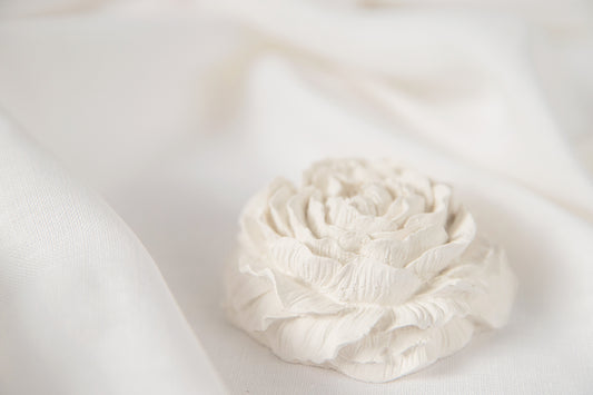 Gypsum Peony Blossom, Home Decor Element